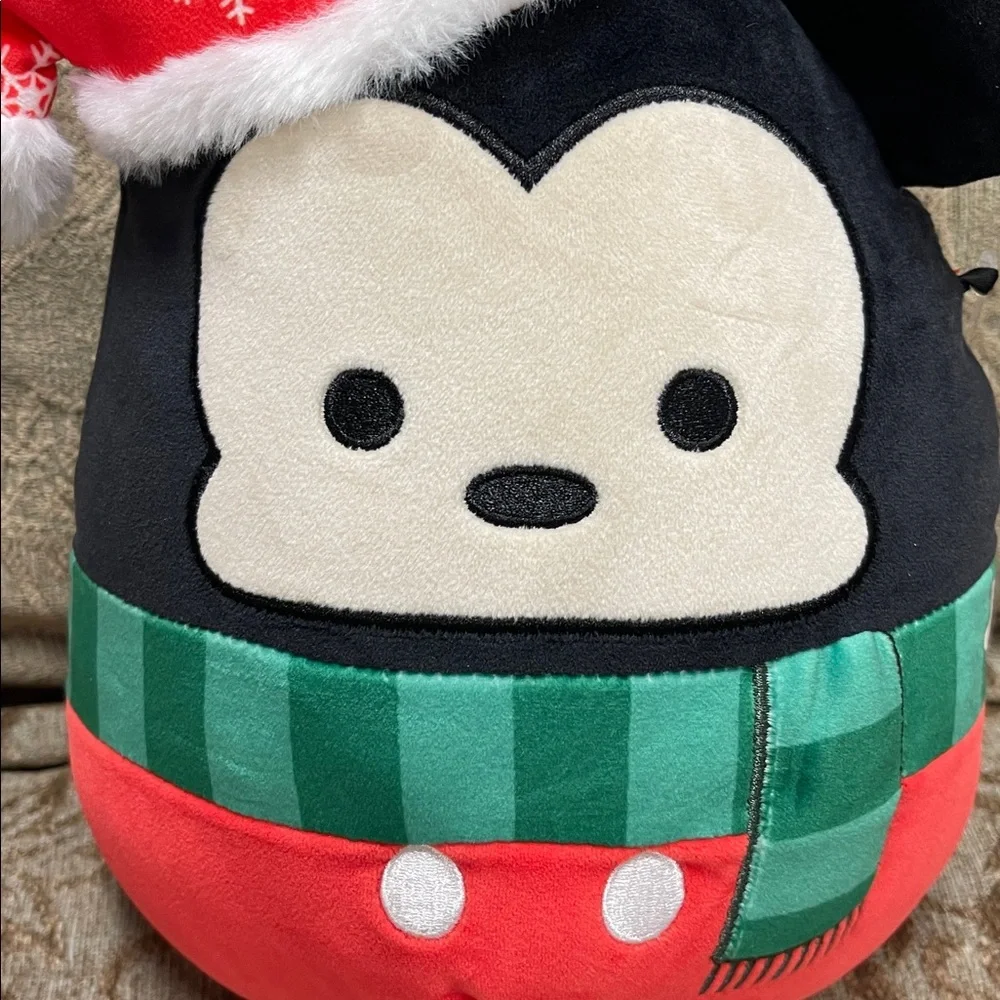 Squishmallow Disney Mickey Mouse with Santa Hat NWT - Picture 3 of 9